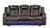 Benz Brown Faux Leather Sofa by Galaxy Furniture