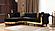 Julia Black Velvet Button Tufted Sectional Sofa by Galaxy Furniture