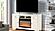 Madison Beige Electric Fireplace w/TV Console by Galaxy Furniture