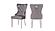 Simba Velvet Fabric Dining Chairs w/Stainless Steel Legs (Set of 2) by Galaxy Furniture