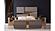 Lorenzo Metallic River Sand Gray Wood Bedroom Set by Galaxy Furniture