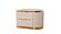 Laura White & Gold Wood Bedroom Set by Galaxy Furniture