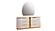 Laura White & Gold Wood Bedroom Set by Galaxy Furniture