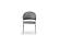Ruby Velvet Fabric Dining Chairs w/Stainless Steel Legs (Set of 2) by Galaxy Furniture