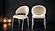 Ruby Velvet Fabric Dining Chairs w/Stainless Steel Legs (Set of 2) by Galaxy Furniture