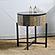 T1216 Rustic Vintage Wooden Round Storage End Table by Galaxy Furniture