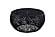 T3502-32 Black Round Coffee Table by Galaxy Furniture