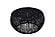 T3502-32 Black Round Coffee Table by Galaxy Furniture