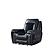 U0700 Blanche Black Velvet Power Reclining Sofa & Power Console Reclining Loveseat, Power Recliner w/LED by Global Furniture