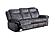 U2200 Domino Granite Power Reclining Sofa & Power Console Reclining Loveseat w/Power Switch, Power Recliner by Global Furniture
