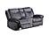 U2200 Domino Granite Power Reclining Sofa & Power Console Reclining Loveseat w/Power Switch, Power Recliner by Global Furniture