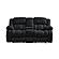 U250 Ebony Reclining Sofa & Console Reclining Loveseat by Global Furniture