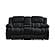 U250 Ebony Reclining Sofa & Console Reclining Loveseat, Glider Recliner by Global Furniture
