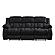U250 Ebony Reclining Sofa & Console Reclining Loveseat by Global Furniture