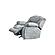 U250 Grey Manual Glider Recliner by Global Furniture