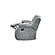 U250 Grey Reclining Sofa & Console Reclining Loveseat by Global Furniture