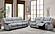 U250 Grey Reclining Sofa & Console Reclining Loveseat by Global Furniture