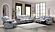 U250 Grey Reclining Sofa & Console Reclining Loveseat by Global Furniture
