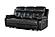 U5050 Blanche Charcoal/Black Power Reclining Sofa & Power Reclining Loveseat by Global Furniture