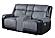U5914 Grey/Black Console Reclining Loveseat by Global Furniture