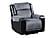 U5914 Grey/Black Manual Glider Recliner by Global Furniture