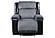 U5914 Grey/Black Manual Glider Recliner by Global Furniture