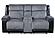 U5914 Grey/Black Reclining Sofa & Console Reclining Loveseat, Recliner by Global Furniture