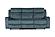 U6024 Dark Grey 9 Reclining Sofa by Global Furniture