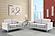 U6109 Light Grey Sofa & Loveseat by Global Furniture