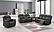 U8517 Grey Reclining Sofa & Reclining Loveseat, Glider Recliner by Global Furniture