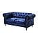 U9550 Blue Velvet Loveseat by Global Furniture