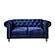 U9550 Blue Velvet Loveseat by Global Furniture