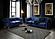 [Floor Sample] U9550 Crushed Blue Velvet Sofa by Global Furniture