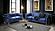 U9550 Blue Sofa & Loveseat by Global Furniture