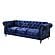 [Floor Sample] U9550 Crushed Blue Velvet Sofa by Global Furniture