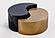 Ying Yang Black & Gold Coffee Table by Galaxy Furniture