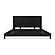 Misaki Queen Bed Black by Moe's Home Collection