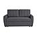 Serta&reg; Gleason Full Convertible Loveseat in Charcoal by Lifestyle