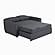 Serta&reg; Gleason Full Convertible Loveseat in Charcoal by Lifestyle