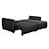 Serta&reg; Gleason Queen Convertible Sofa in Charcoal Boucle by Lifestyle