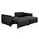 Serta&reg; Gleason Queen Convertible Sofa in Charcoal Boucle by Lifestyle