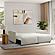 Serta&reg; Gleason Queen Convertible Sofa in Ivory Boucle by Lifestyle