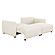 Serta&reg; Gleason Queen Convertible Sofa in Ivory Boucle by Lifestyle