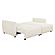 Serta&reg; Gleason Queen Convertible Sofa in Ivory Boucle by Lifestyle