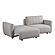Serta&reg; Gleason Queen Convertible Sofa in Pebble Boucle by Lifestyle