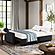 Serta&reg; Granger Queen Convertible Sofa in Black by Lifestyle