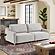 Serta&reg; Granger Queen Convertible Sofa in Cream by Lifestyle