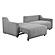 Serta&reg; Granger Queen Convertible Sofa in Gray by Lifestyle