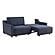 Serta&reg; Granger Queen Convertible Sofa in Navy by Lifestyle