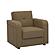 Harmony Brown Convertible Chair by Casamode